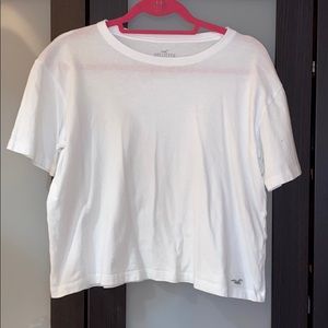 Hollister white t-shirt in medium